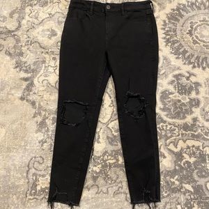 American Eagle Distressed Black Jeans